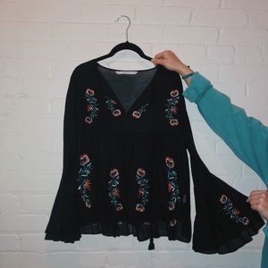 Zara Embroidered Top